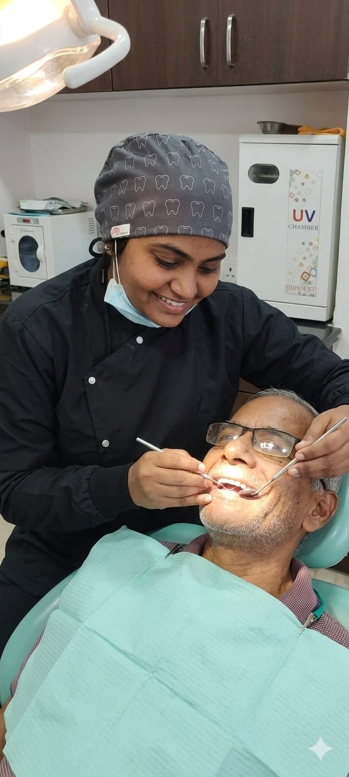 Senior Indian patient